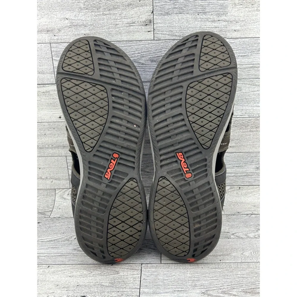 Teva Water Sandals Hiking Sport Quick Dry Breathable Men Size 9‎ Brown Gray